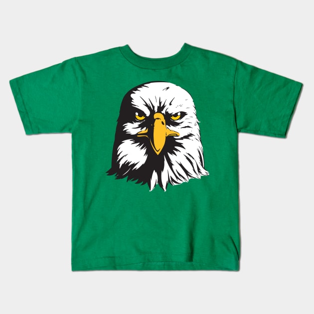 American eagle - bald eagle face design Kids T-Shirt by Bravowear